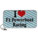 I love F1 Powerboat Racing Notebook Speakers