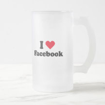 I love Facebook T-shirt Coffee Mug