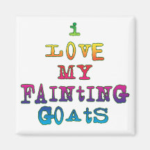 I Love Fainting Goats Magnets