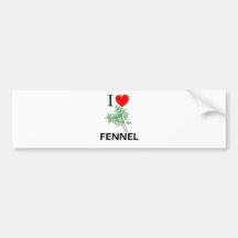 I Love Fennel Bumper Stickers
