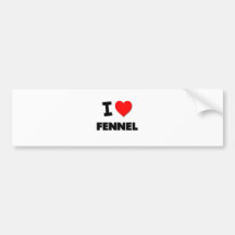 I Love Fennel ( Food ) Bumper Sticker