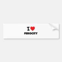 I Love Ferocity Bumper Sticker