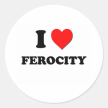 I Love Ferocity Sticker