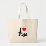 I love Figs heart T-Shirt Bag