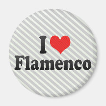 I Love Flamenco Fridge Magnets