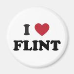 I love Flint Michigan Magnet