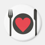 i love food refrigerator magnets