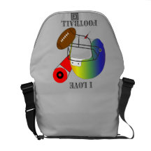 I love Football Courier Bag