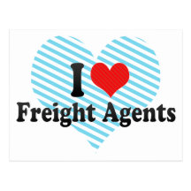 I Love Freight Agents Postcards