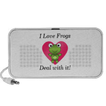I love frogs deal with it mp3 speakers