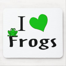 I Love Frogs Mousemat