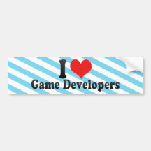 I Love Game Developers Bumper Sticker