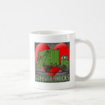 I Love Garbage Truck Greens Coffee Mug
