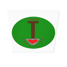 I Love Gardening Canvas Print