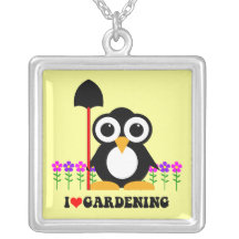 I love gardening necklaces