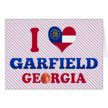 I Love Garfield, Georgia Card