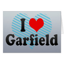I Love Garfield, United States Greeting Card
