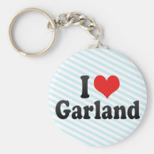 I Love Garland Keychain