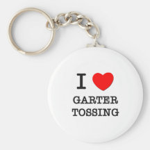 I Love Garter Tossing Key Chain