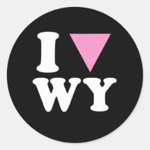 I LOVE GAY WY - WHITE -.png Sticker