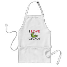 I Love Geckos Apron