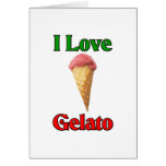 I Love Gelato (Italian Ice Cream) Card