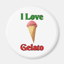 I Love Gelato (Italian Ice Cream) Magnets