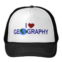 I Love Geography Trucker Hats