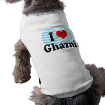 I Love Ghazni, Afghanistan Doggie T Shirt
