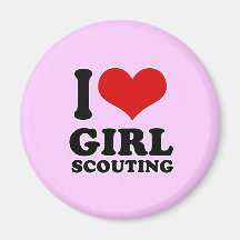 I Love girl scouting Refrigerator Magnets