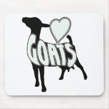 I LOVE GOATS LOGO ICON MOUSEPADS