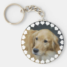I Love Goldens  Keychain