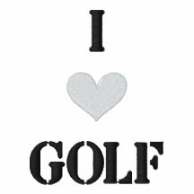 "I LOVE GOLF" SHIRT - Customised EMBROIDERY Polo Shirt