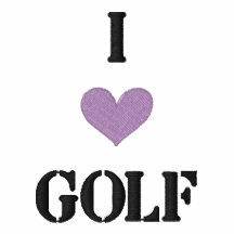 "I LOVE GOLF" SHIRT - Customised EMBROIDERY Embroidered Shirt