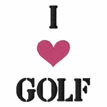 "I LOVE GOLF" SHIRT - Customised EMBROIDERY Embroidered Polo Shirt