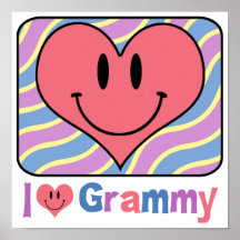 I Love Grammy Poster