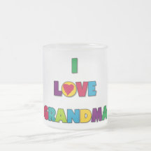 I Love Grandma T-shirts and Gifts Coffee Mug