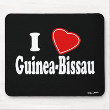 I Love Guinea-Bissau Mousemats