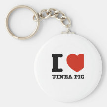I love Guinea Pigs Keychain