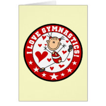 I Love Gymnastics Greeting Card