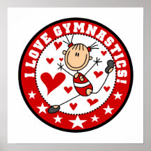 I Love Gymnastics Print