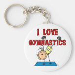 I Love Gymnastics Tshirts and Gifts Key Chain