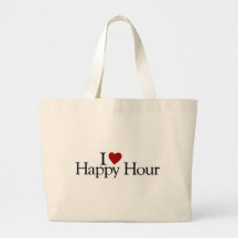 I Love Happy Hour Tote Bag