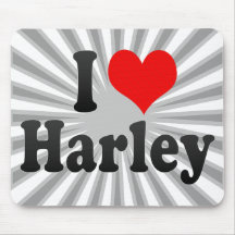 I love Harley Mouse Pad
