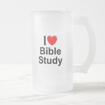 I Love (Heart) Bible Study Coffee Mug