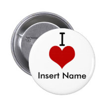 I Love (heart) Buttons