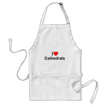 I Love (Heart) Cathedrals Apron