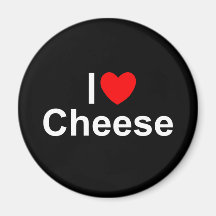 I Love (Heart) Cheese Refrigerator Magnets