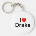 I Love (Heart) Drake Keychains