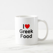 I Love (Heart) Greek Food Mug
